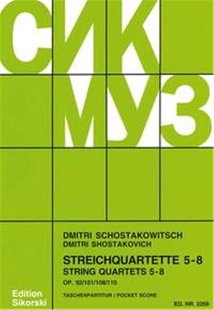 Quartetti 5-8 Op. 92, 101, 108, 110